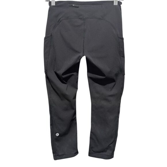 LULULEMON ATHLETICA Speed Up Crop (21') In Black Size 6 - Picture 8 of 8